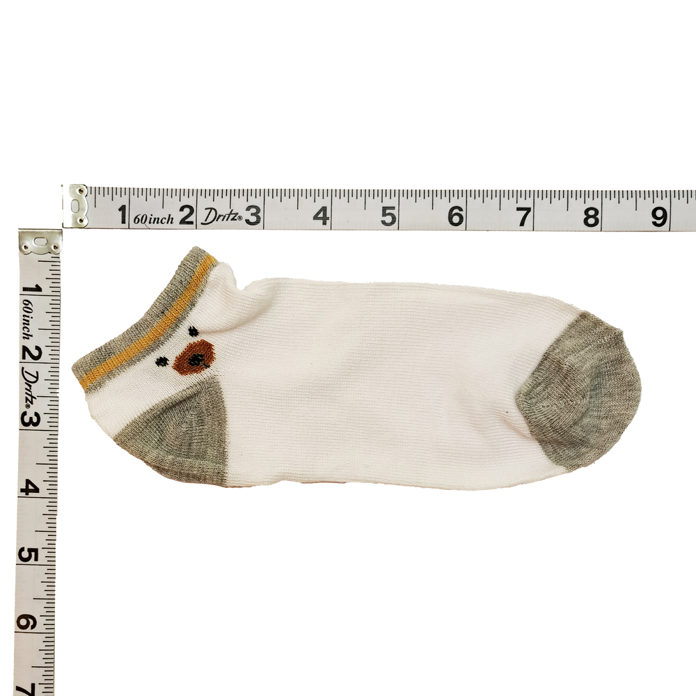 5 Pairs Tutuanna Socks - White, Gray & Brown Teddy